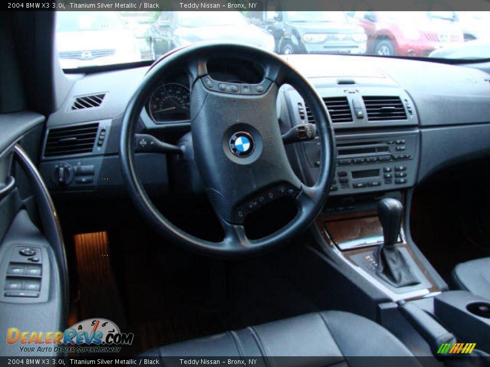 2004 BMW X3 3.0i Titanium Silver Metallic / Black Photo #20