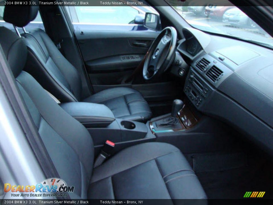 2004 BMW X3 3.0i Titanium Silver Metallic / Black Photo #21