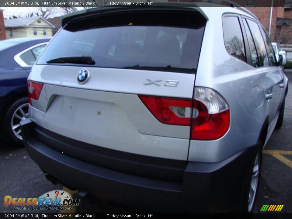 2004 BMW X3 3.0i Titanium Silver Metallic / Black Photo #24