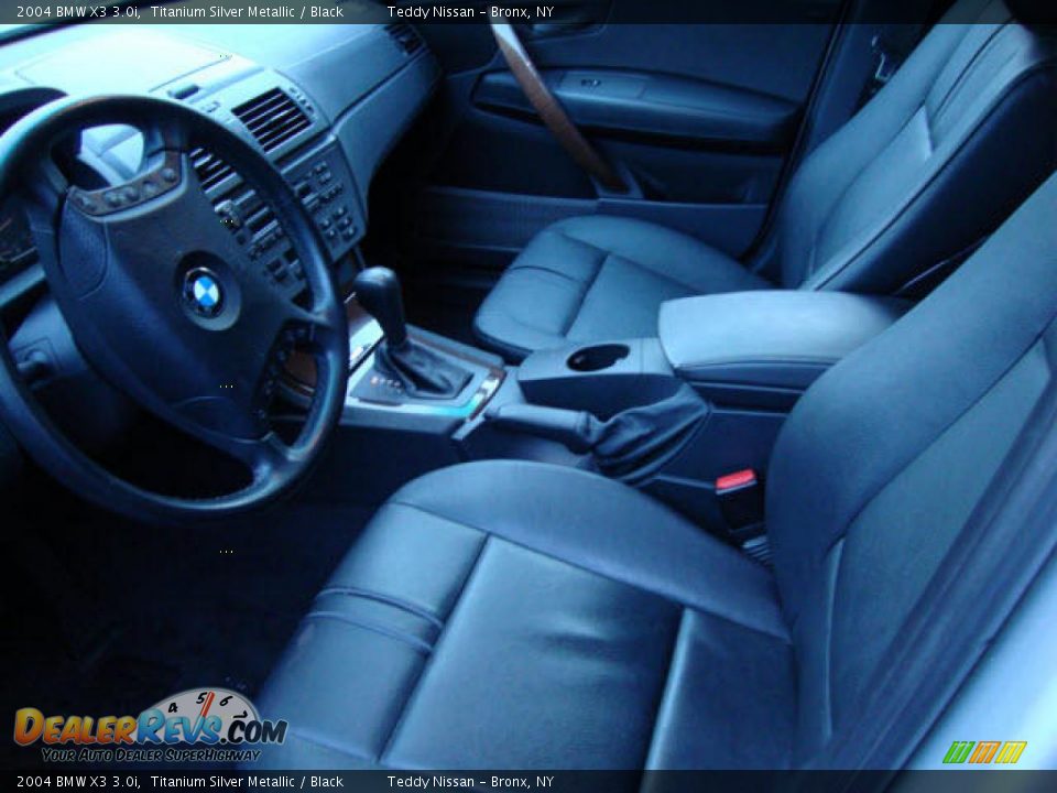 2004 BMW X3 3.0i Titanium Silver Metallic / Black Photo #25