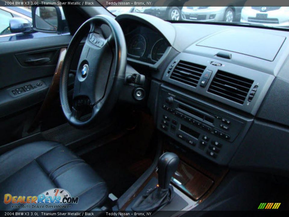 2004 BMW X3 3.0i Titanium Silver Metallic / Black Photo #27