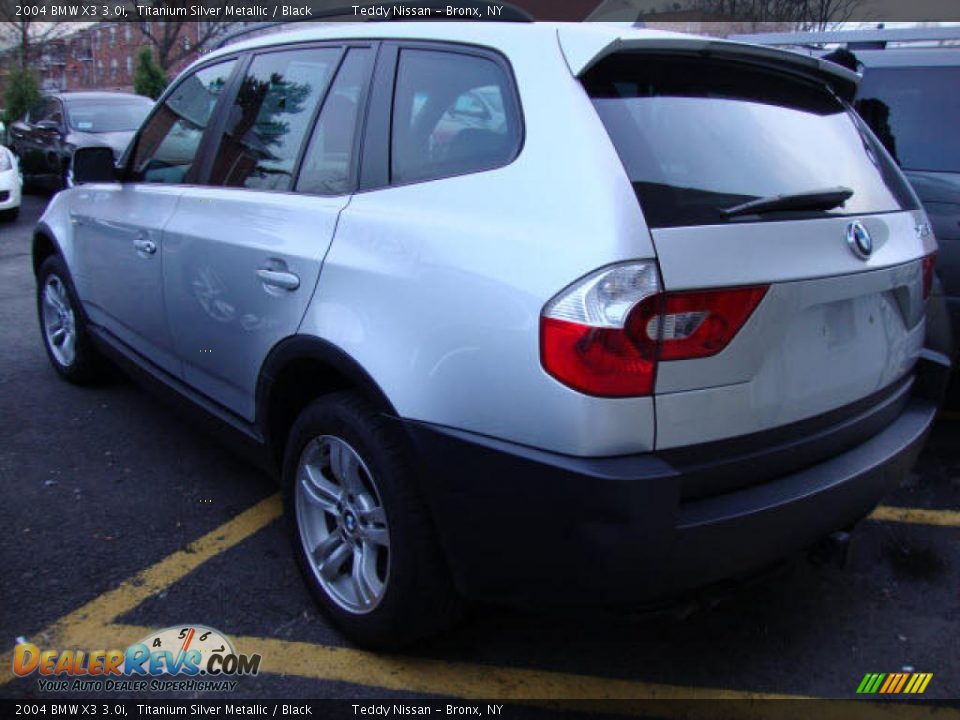 2004 BMW X3 3.0i Titanium Silver Metallic / Black Photo #29