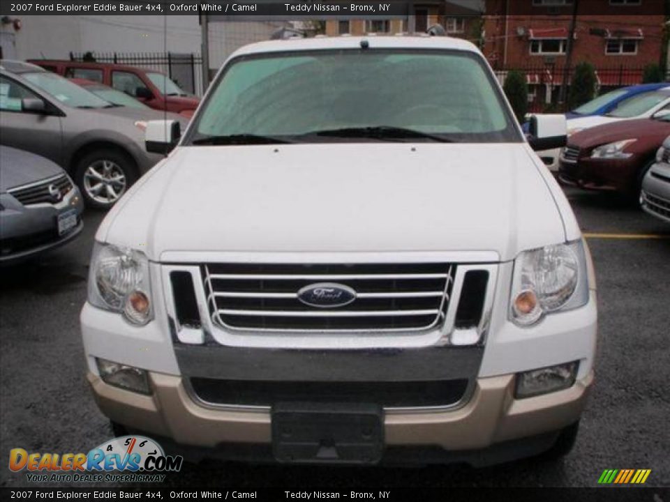 2007 Ford Explorer Eddie Bauer 4x4 Oxford White / Camel Photo #3