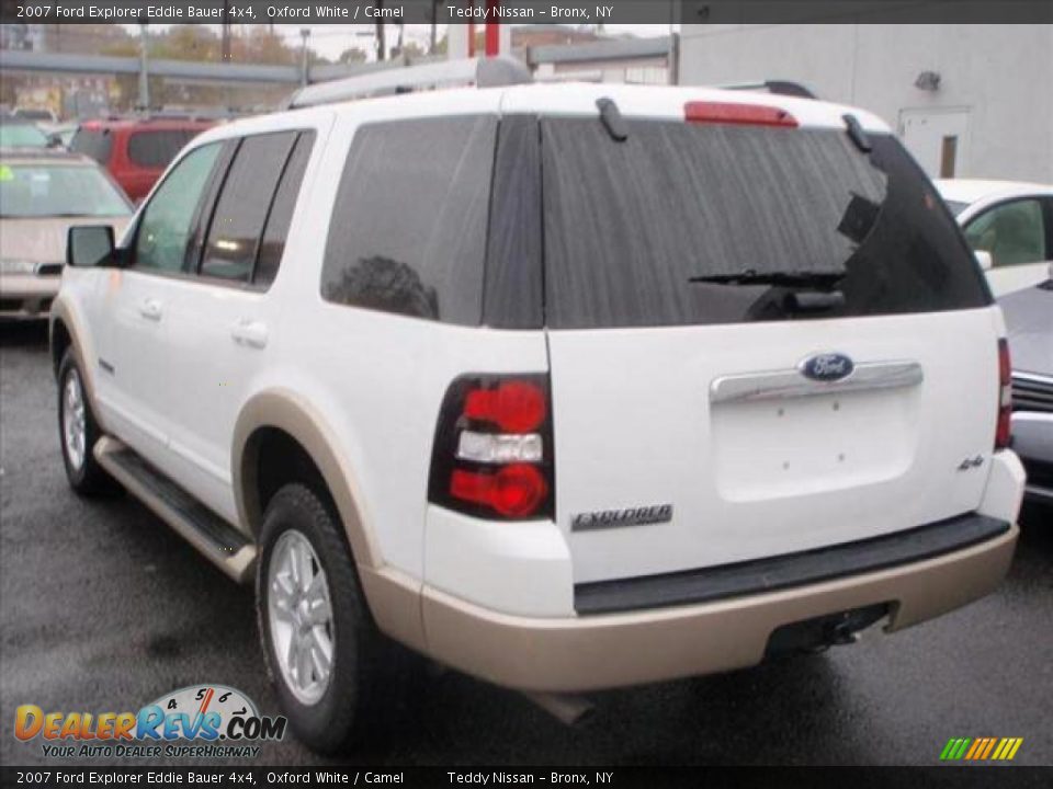 2007 Ford Explorer Eddie Bauer 4x4 Oxford White / Camel Photo #6