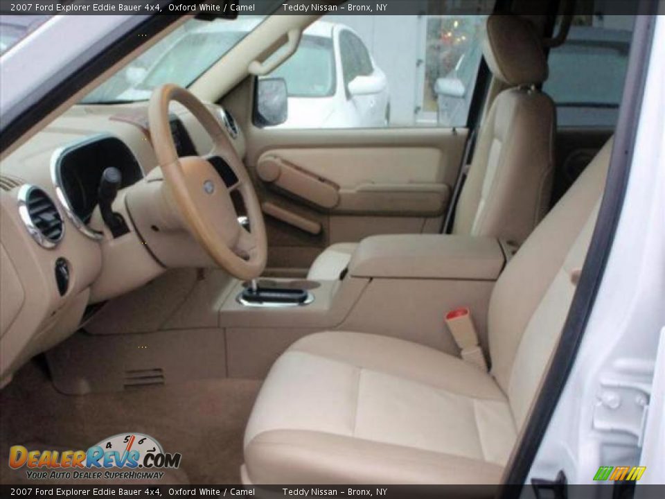 2007 Ford Explorer Eddie Bauer 4x4 Oxford White / Camel Photo #8