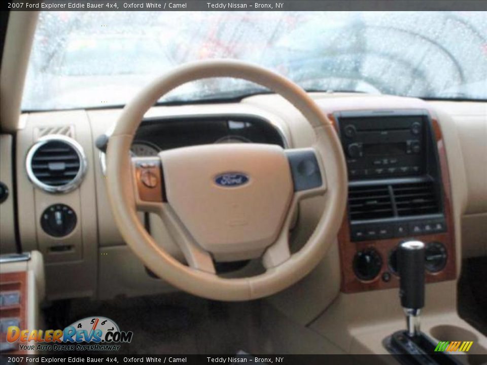 2007 Ford Explorer Eddie Bauer 4x4 Oxford White / Camel Photo #12