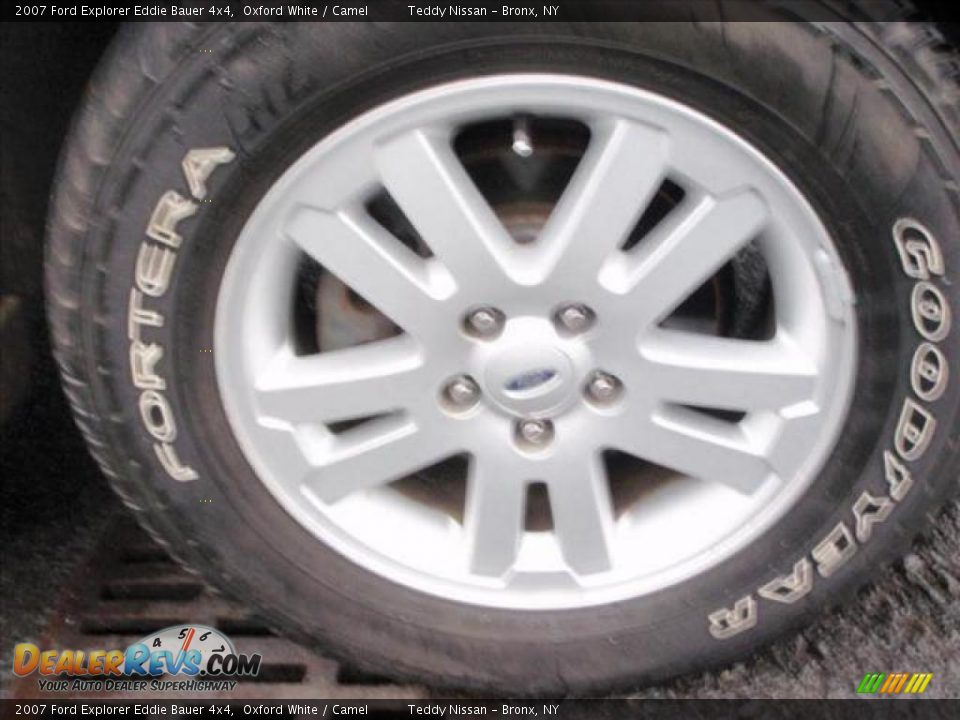 2007 Ford Explorer Eddie Bauer 4x4 Oxford White / Camel Photo #13