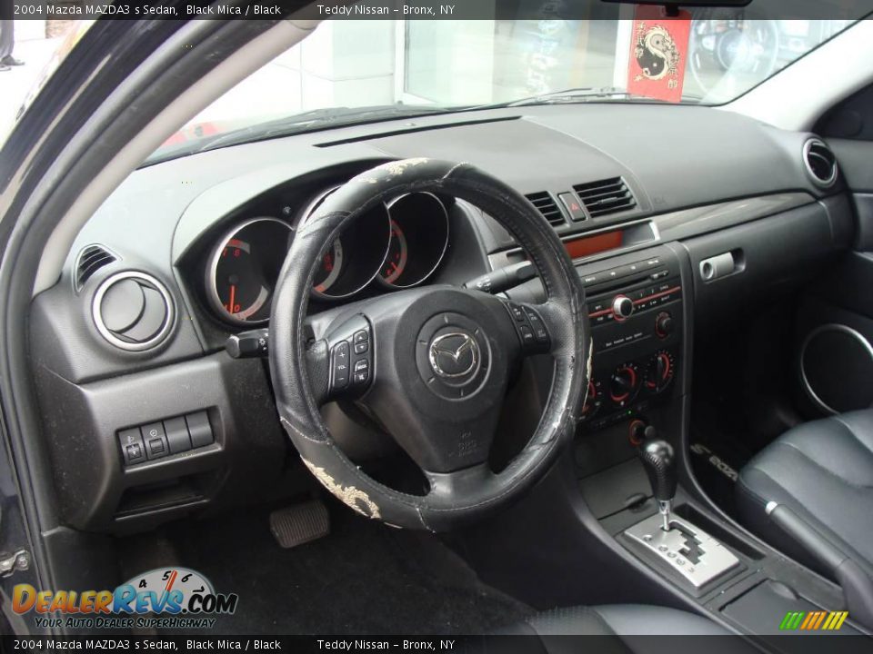 2004 Mazda MAZDA3 s Sedan Black Mica / Black Photo #17