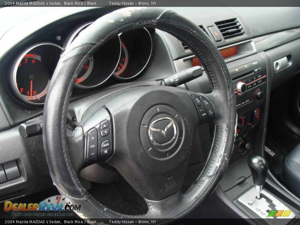 2004 Mazda MAZDA3 s Sedan Black Mica / Black Photo #18