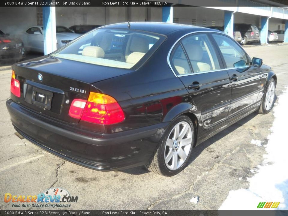 2000 BMW 3 Series 328i Sedan Jet Black / Sand Photo #2