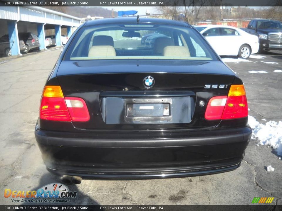2000 BMW 3 Series 328i Sedan Jet Black / Sand Photo #3