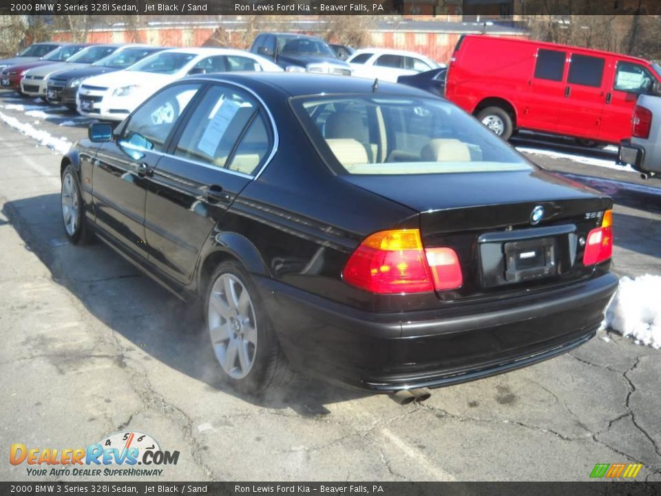 2000 BMW 3 Series 328i Sedan Jet Black / Sand Photo #4