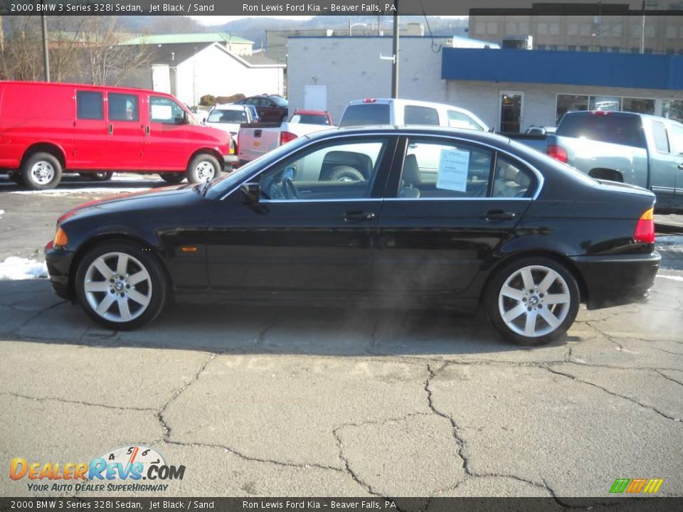 2000 BMW 3 Series 328i Sedan Jet Black / Sand Photo #5