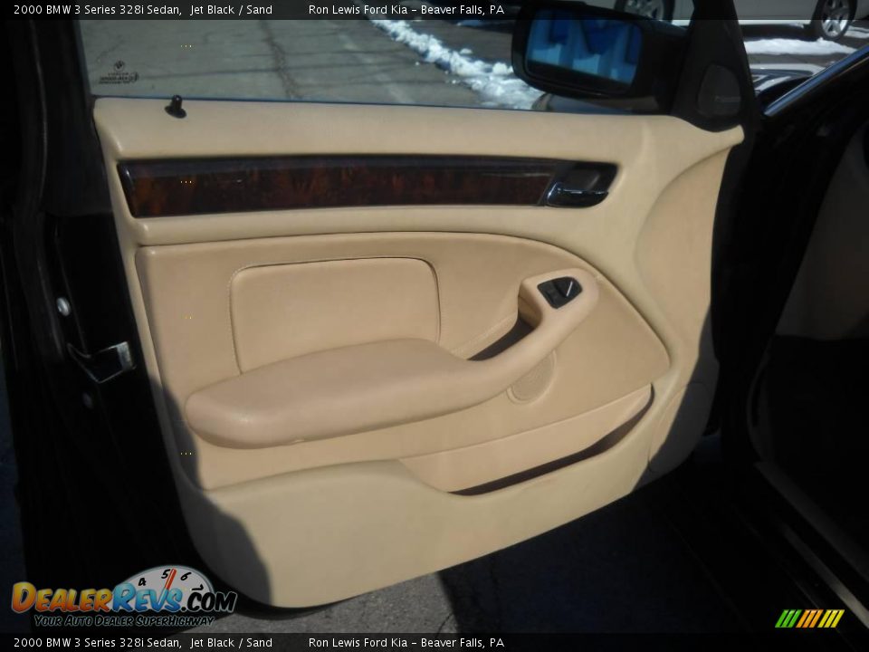 2000 BMW 3 Series 328i Sedan Jet Black / Sand Photo #6