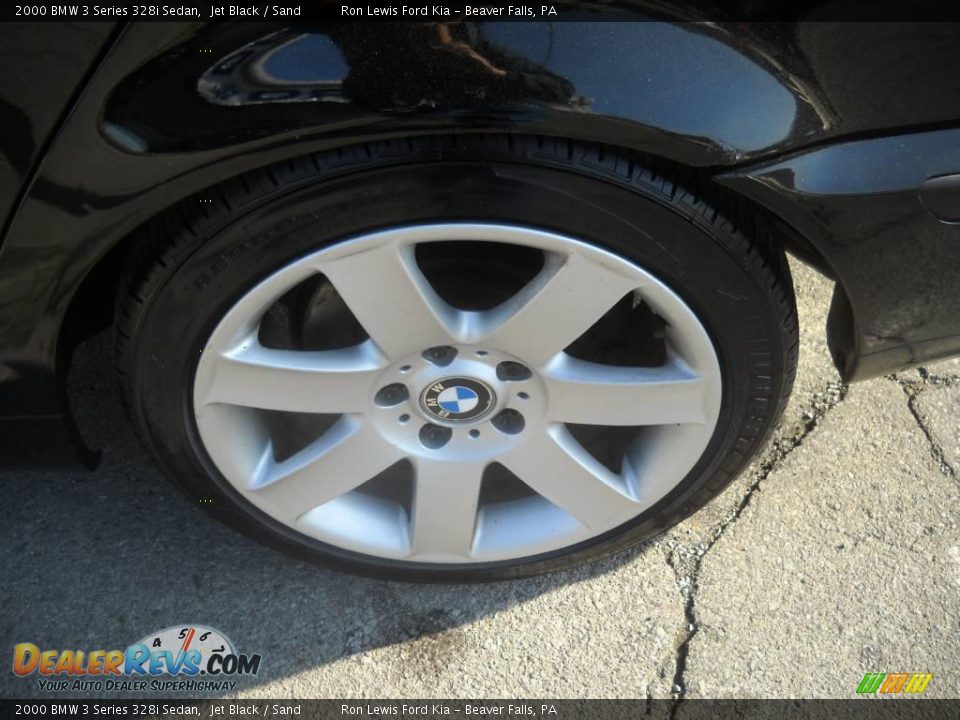 2000 BMW 3 Series 328i Sedan Jet Black / Sand Photo #13