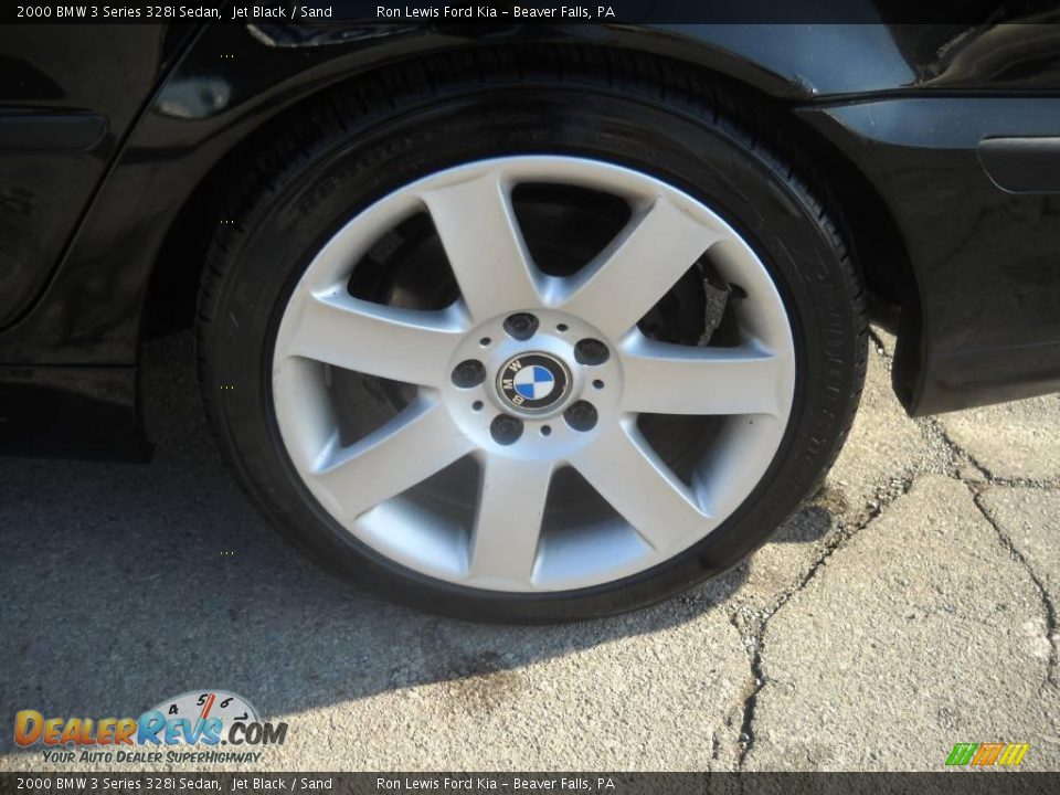 2000 BMW 3 Series 328i Sedan Jet Black / Sand Photo #14