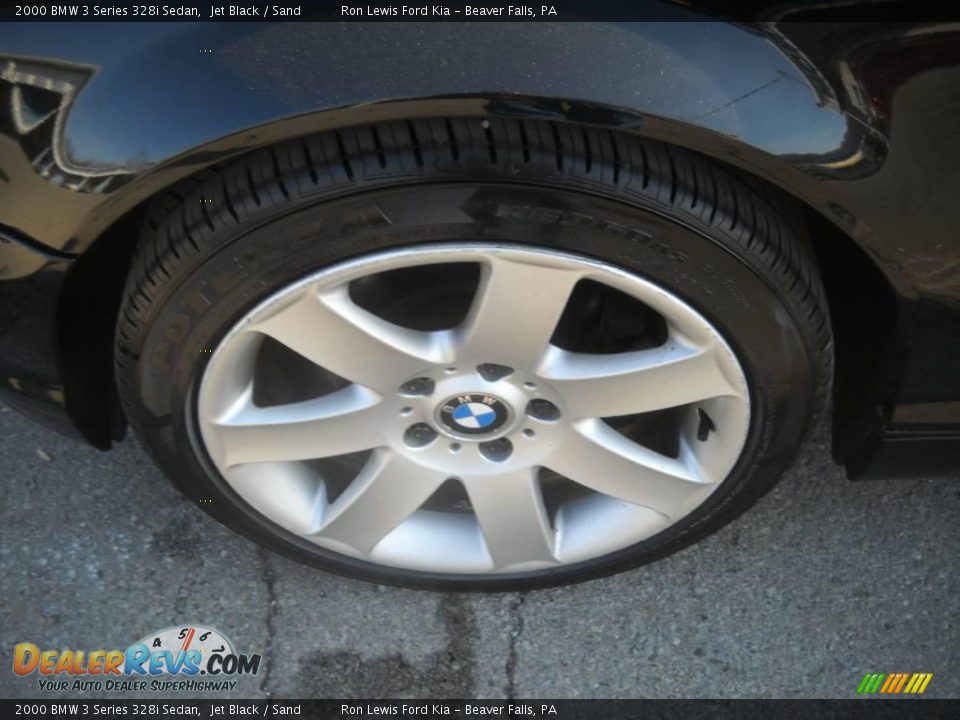 2000 BMW 3 Series 328i Sedan Jet Black / Sand Photo #16