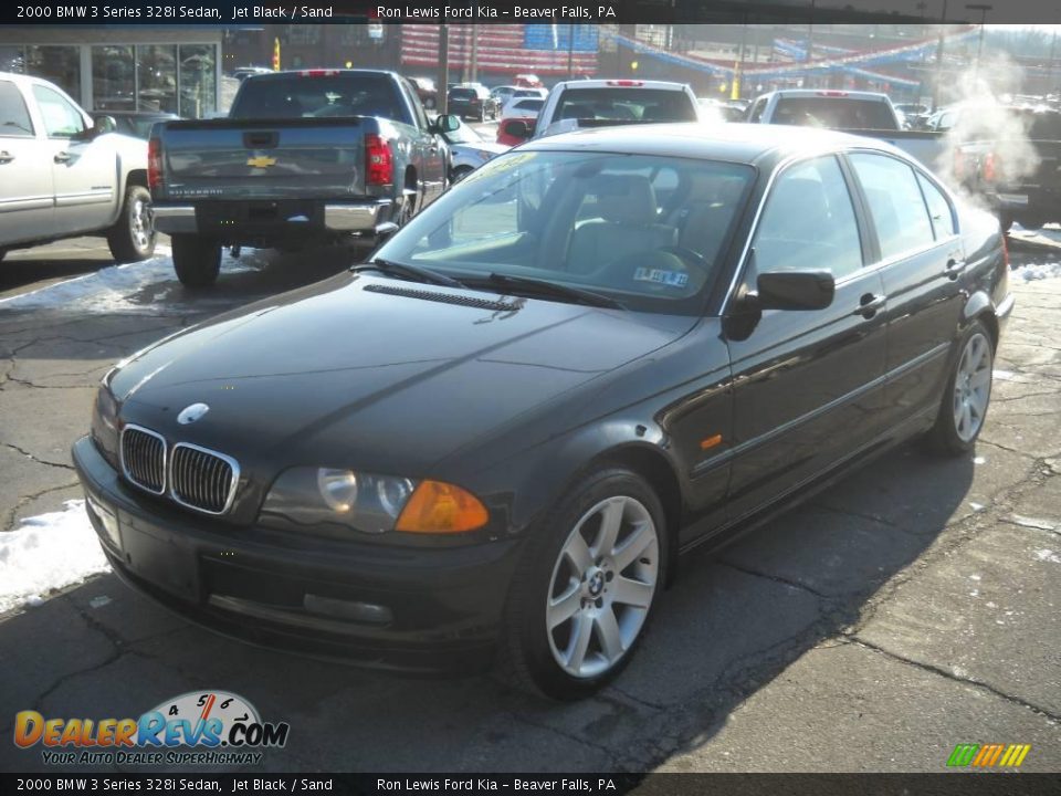 2000 BMW 3 Series 328i Sedan Jet Black / Sand Photo #18