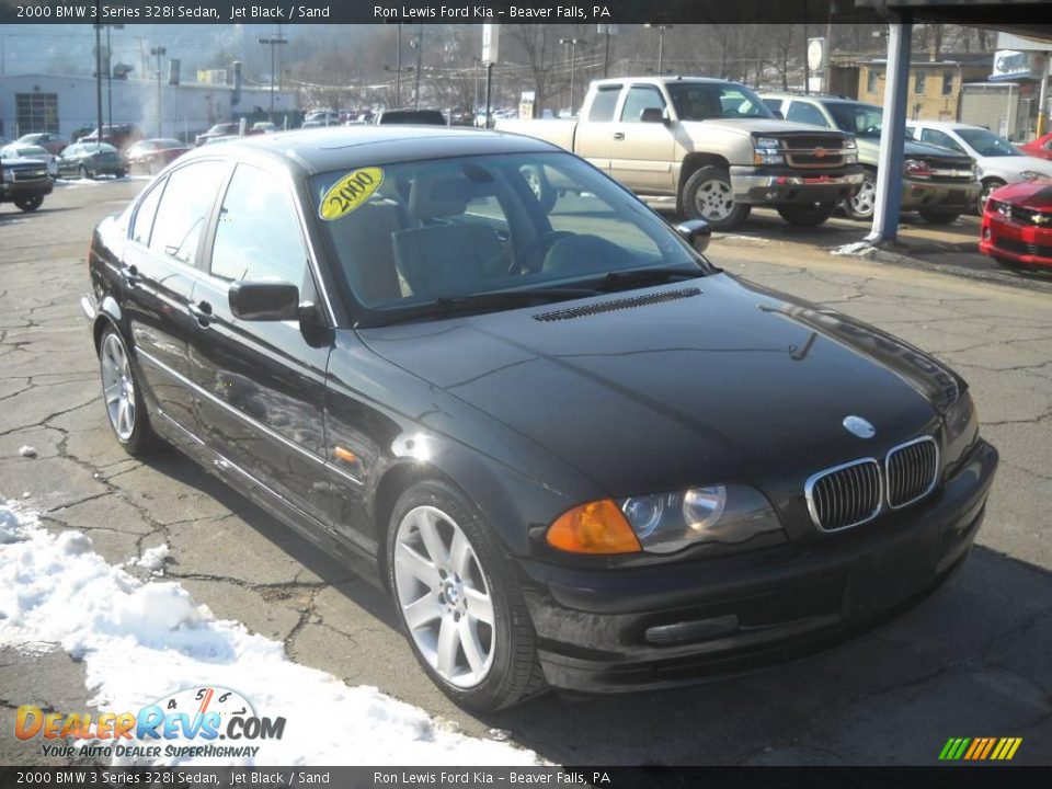 2000 BMW 3 Series 328i Sedan Jet Black / Sand Photo #20