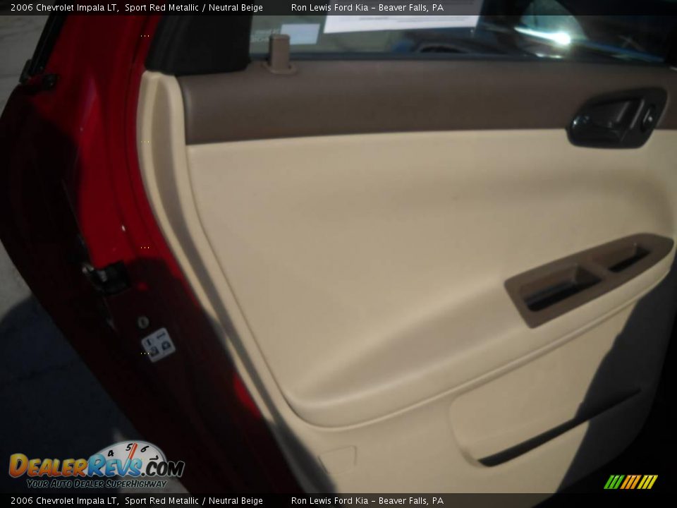 2006 Chevrolet Impala LT Sport Red Metallic / Neutral Beige Photo #10