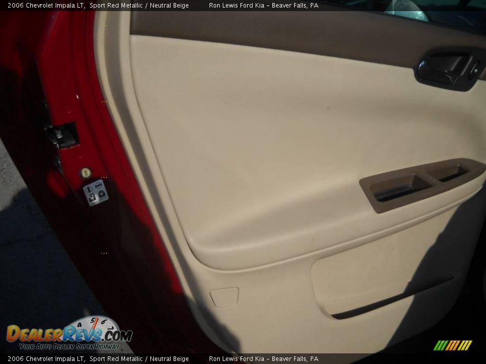 2006 Chevrolet Impala LT Sport Red Metallic / Neutral Beige Photo #11