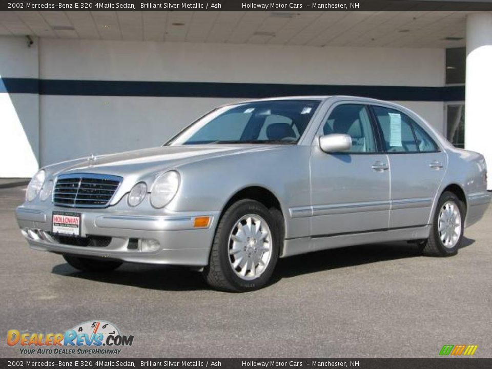 2002 Mercedes-Benz E 320 4Matic Sedan Brilliant Silver Metallic / Ash Photo #1