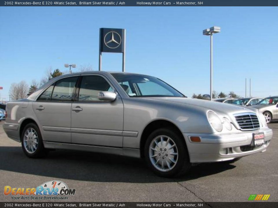 2002 Mercedes-Benz E 320 4Matic Sedan Brilliant Silver Metallic / Ash Photo #3