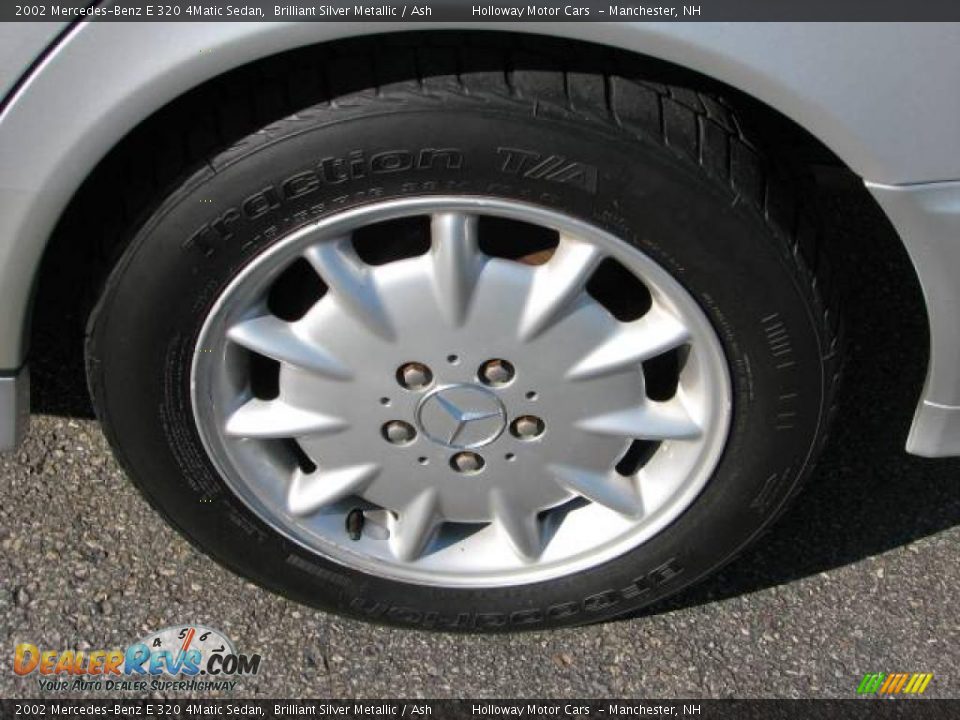2002 Mercedes-Benz E 320 4Matic Sedan Brilliant Silver Metallic / Ash Photo #5