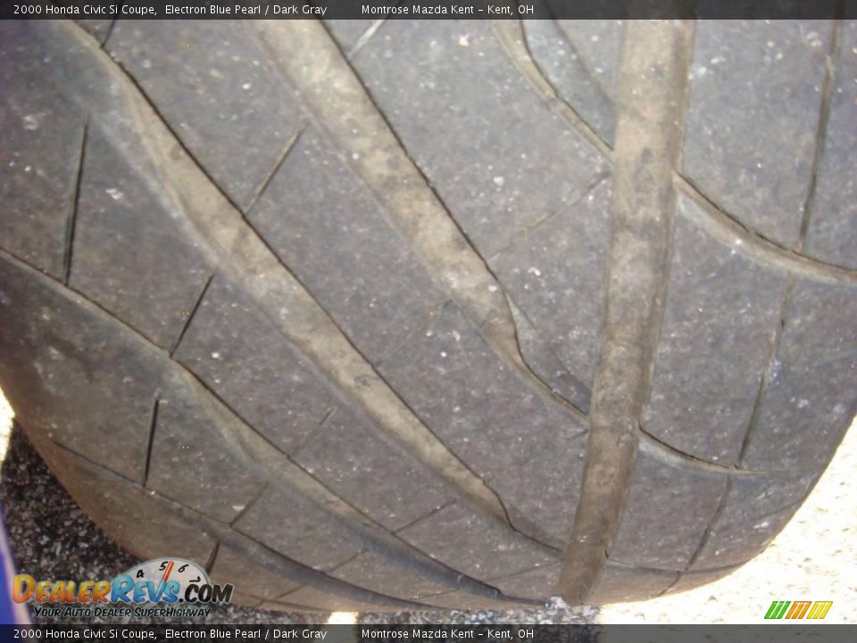 2000 Honda Civic Si Coupe Electron Blue Pearl / Dark Gray Photo #14
