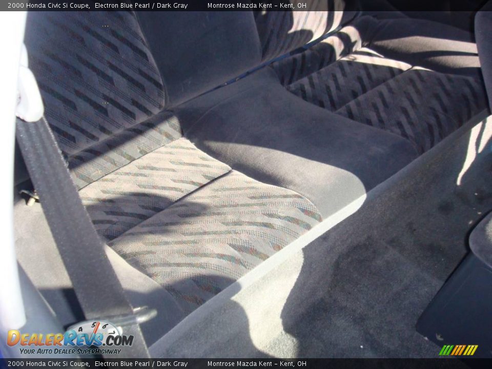 2000 Honda Civic Si Coupe Electron Blue Pearl / Dark Gray Photo #22