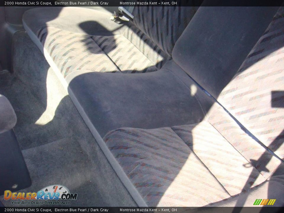 2000 Honda Civic Si Coupe Electron Blue Pearl / Dark Gray Photo #23