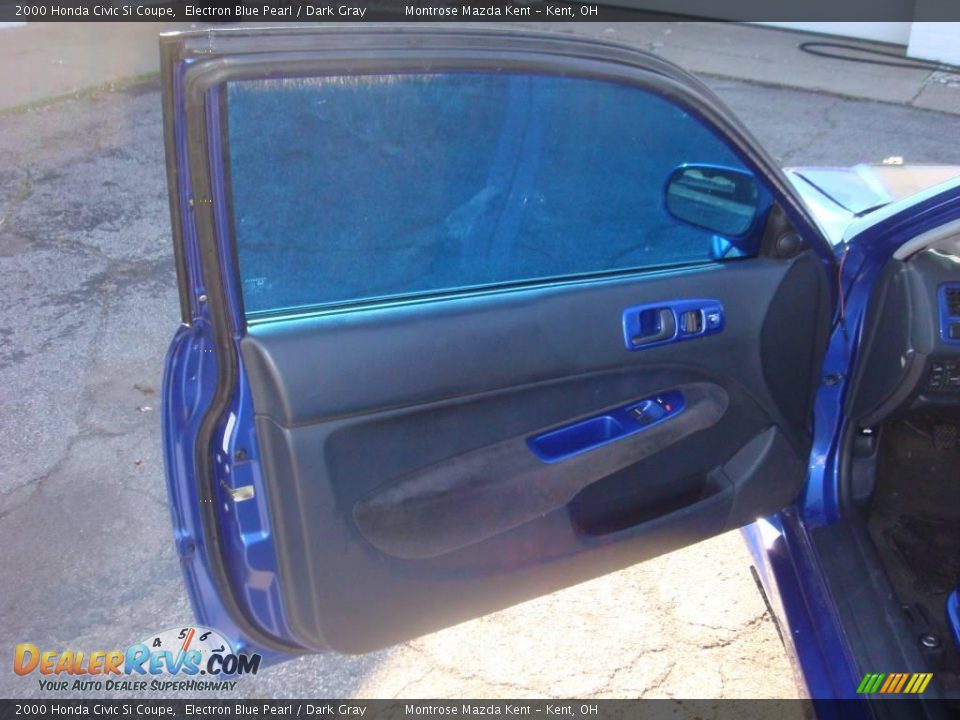 2000 Honda Civic Si Coupe Electron Blue Pearl / Dark Gray Photo #25
