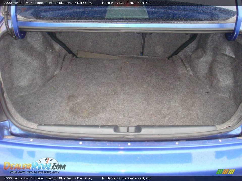 2000 Honda Civic Si Coupe Electron Blue Pearl / Dark Gray Photo #27