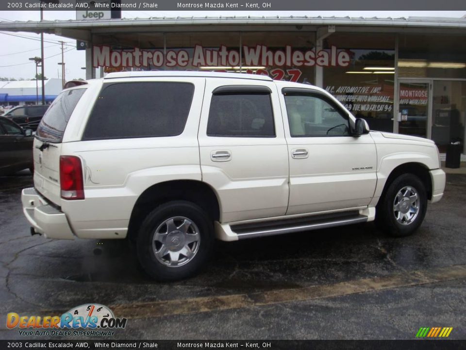 2003 Cadillac Escalade AWD White Diamond / Shale Photo #1
