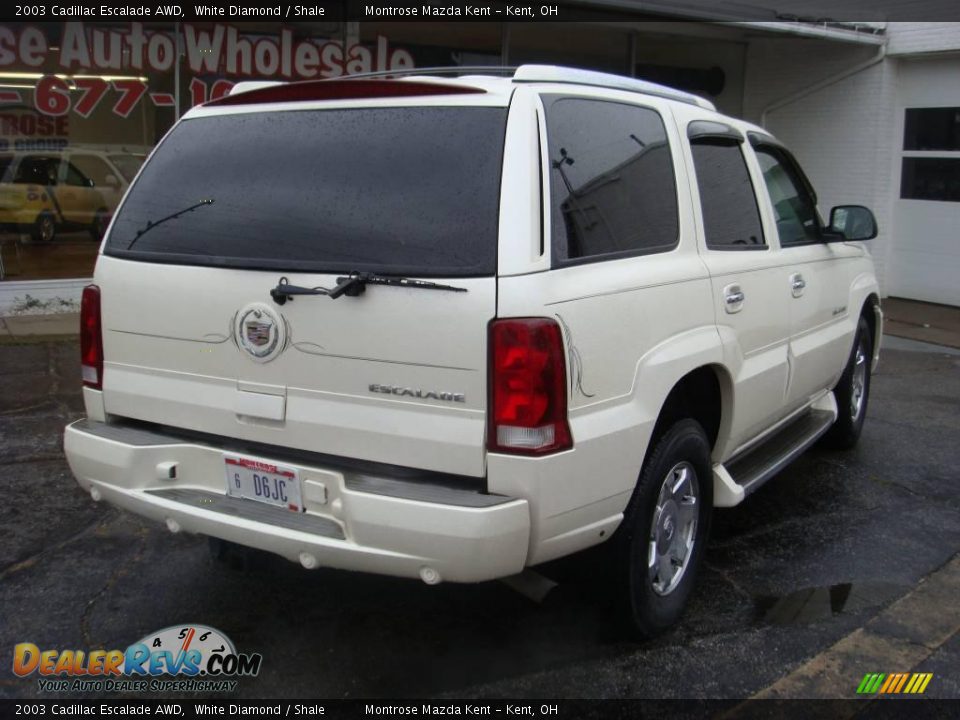 2003 Cadillac Escalade AWD White Diamond / Shale Photo #2