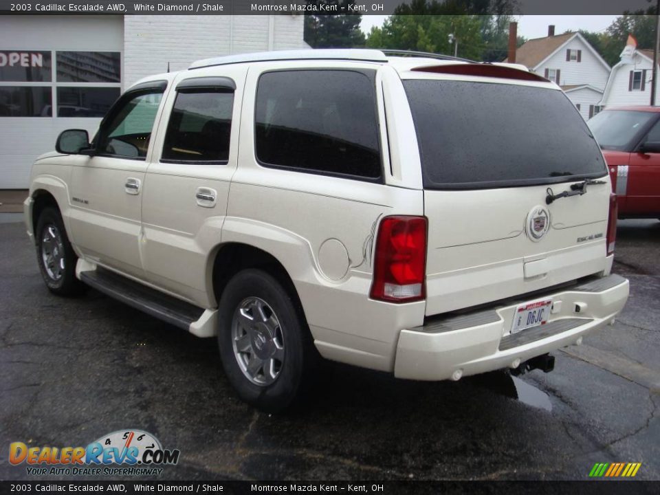 2003 Cadillac Escalade AWD White Diamond / Shale Photo #4