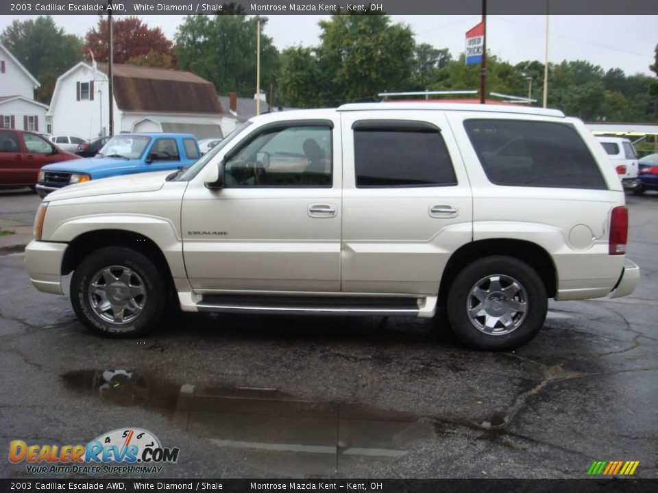 2003 Cadillac Escalade AWD White Diamond / Shale Photo #5