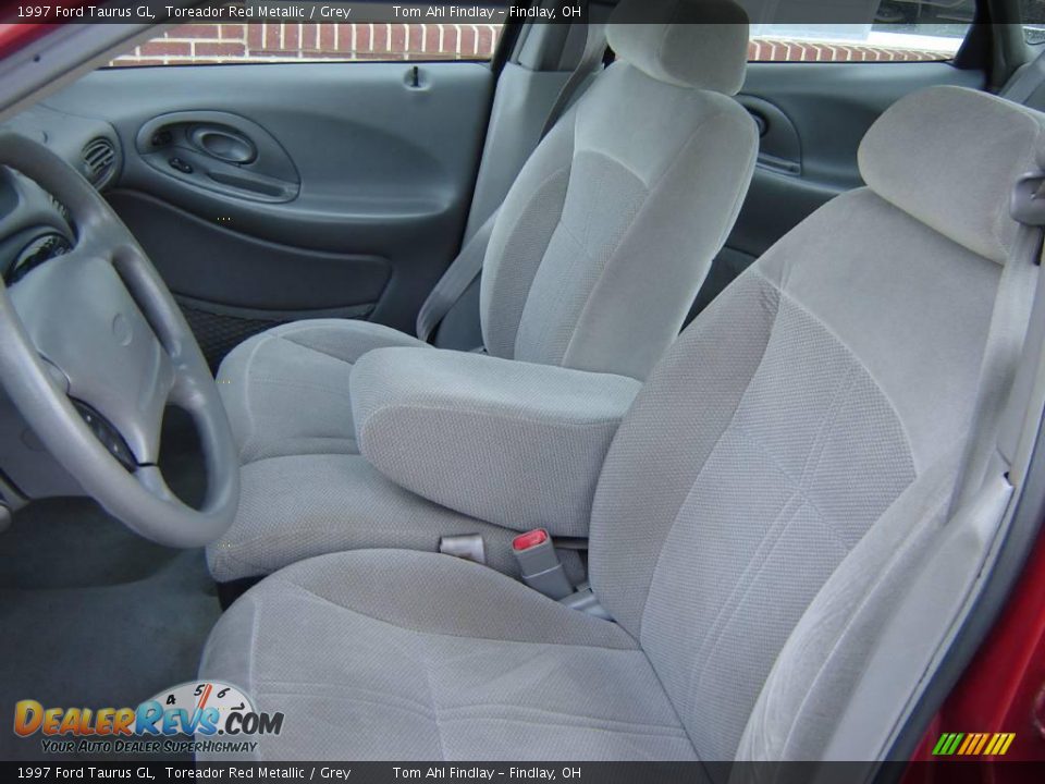 1997 Ford Taurus GL Toreador Red Metallic / Grey Photo #10
