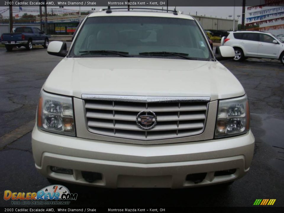 2003 Cadillac Escalade AWD White Diamond / Shale Photo #7