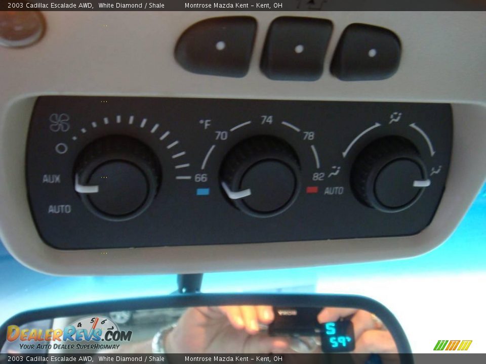 2003 Cadillac Escalade AWD White Diamond / Shale Photo #10