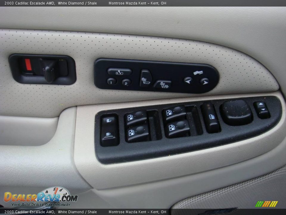 2003 Cadillac Escalade AWD White Diamond / Shale Photo #11