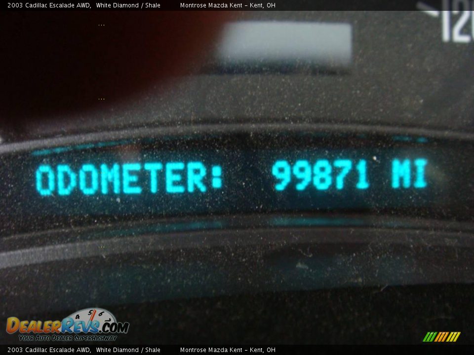 2003 Cadillac Escalade AWD White Diamond / Shale Photo #12