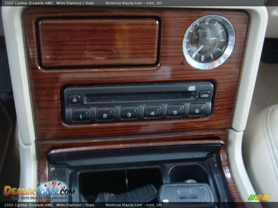 2003 Cadillac Escalade AWD White Diamond / Shale Photo #13
