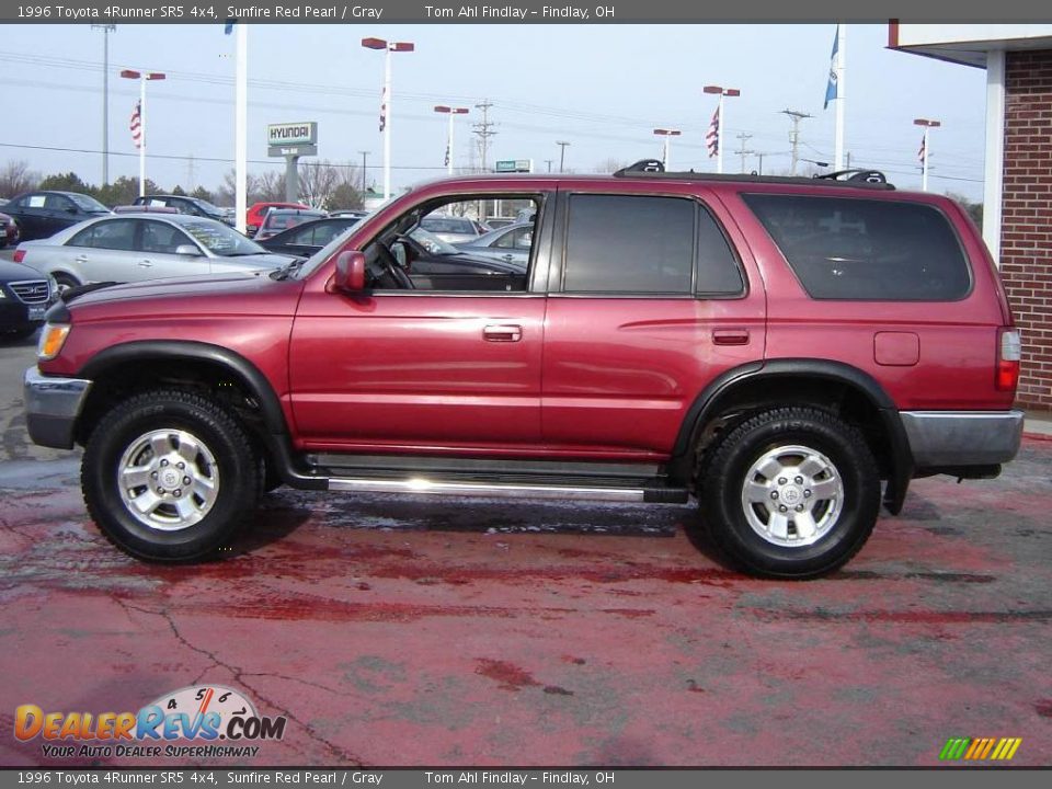 1996 Toyota 4Runner SR5 4x4 Sunfire Red Pearl Gray Photo 2 DealerRevs