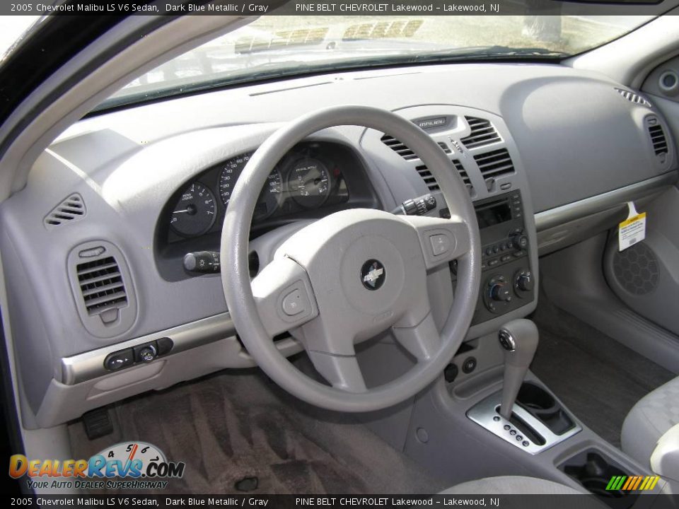 2005 Chevrolet Malibu LS V6 Sedan Dark Blue Metallic / Gray Photo #7
