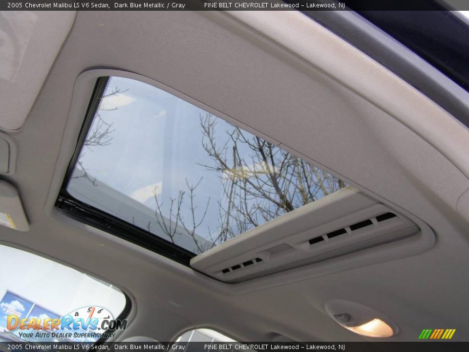 2005 Chevrolet Malibu LS V6 Sedan Dark Blue Metallic / Gray Photo #10