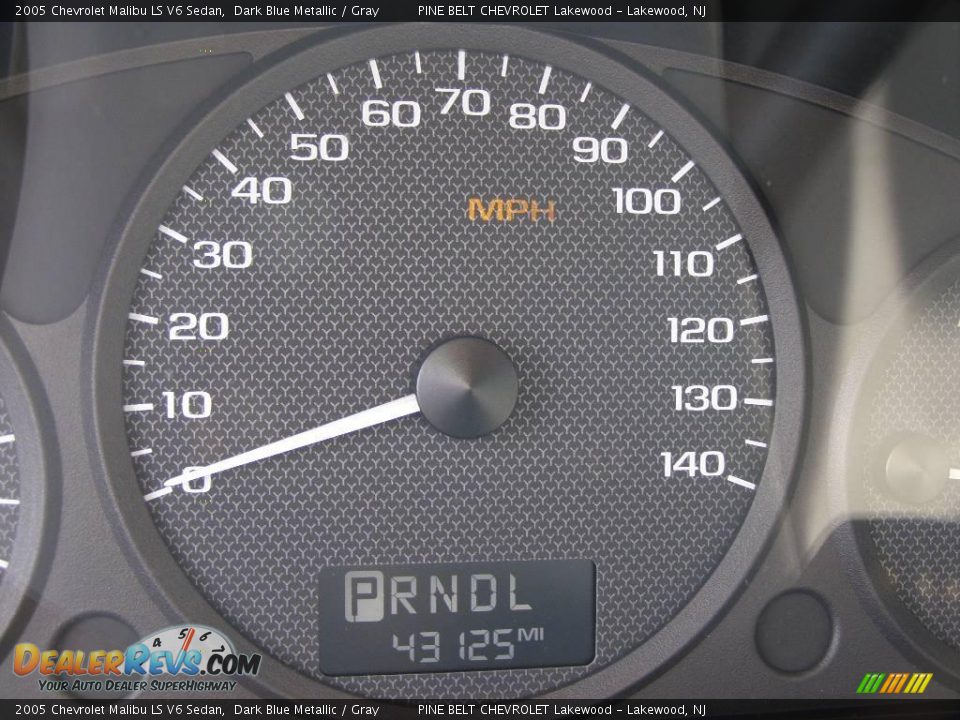2005 Chevrolet Malibu LS V6 Sedan Dark Blue Metallic / Gray Photo #15