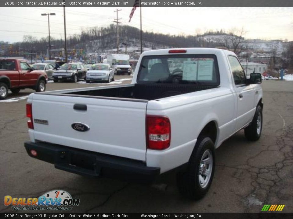 2008 Ford Ranger XL Regular Cab Oxford White / Medium Dark Flint Photo #4