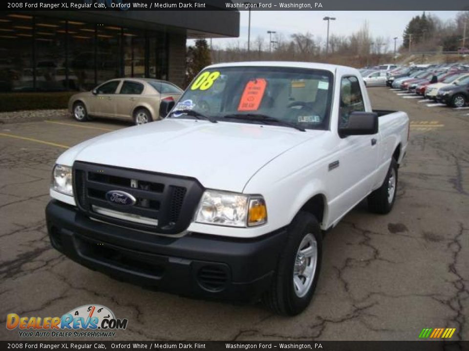 2008 Ford Ranger XL Regular Cab Oxford White / Medium Dark Flint Photo #10