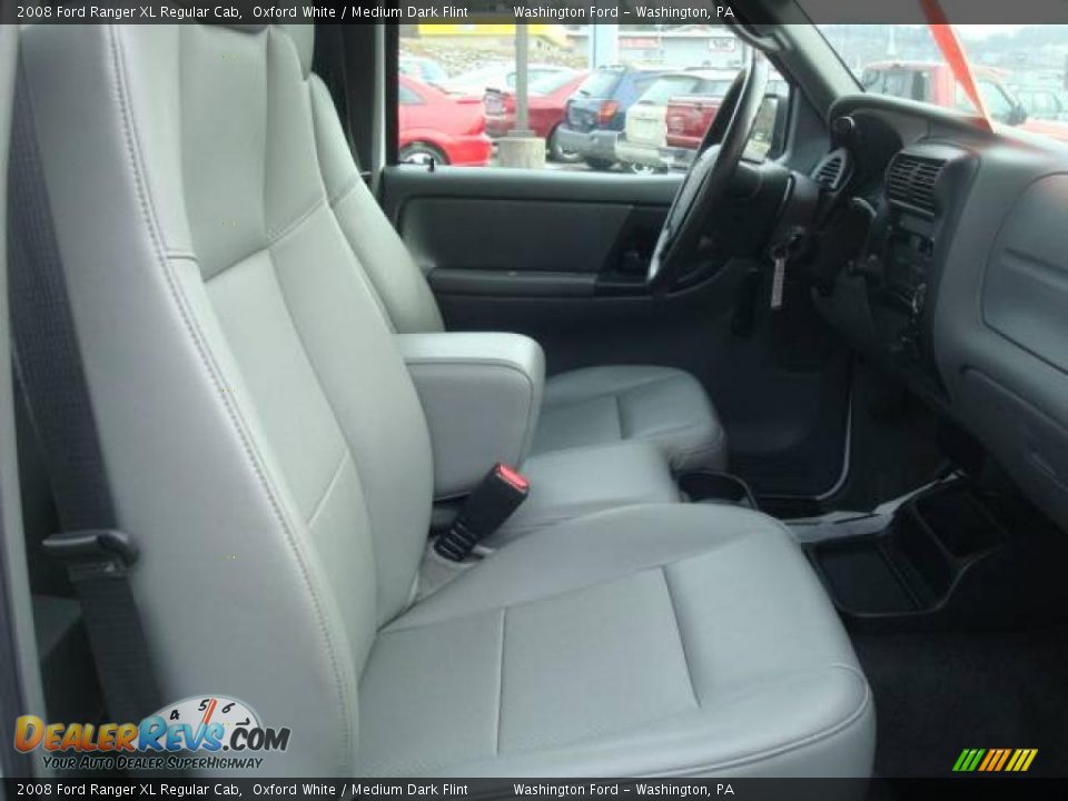 2008 Ford Ranger XL Regular Cab Oxford White / Medium Dark Flint Photo #12